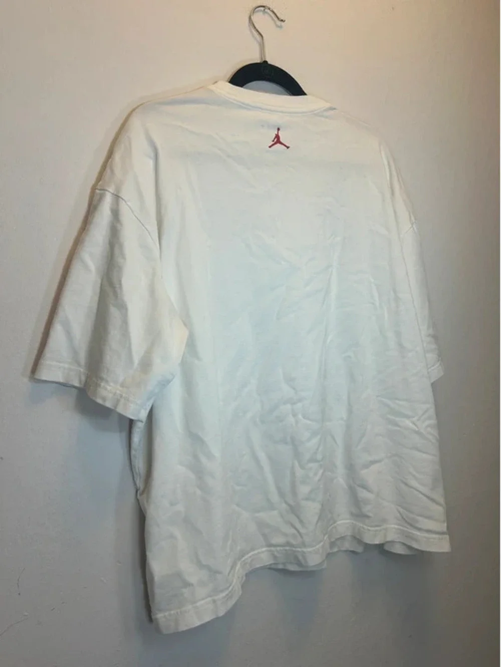 Air Jordan White Flight Essentials Michael Jordan Oversized Print Tee Shirt